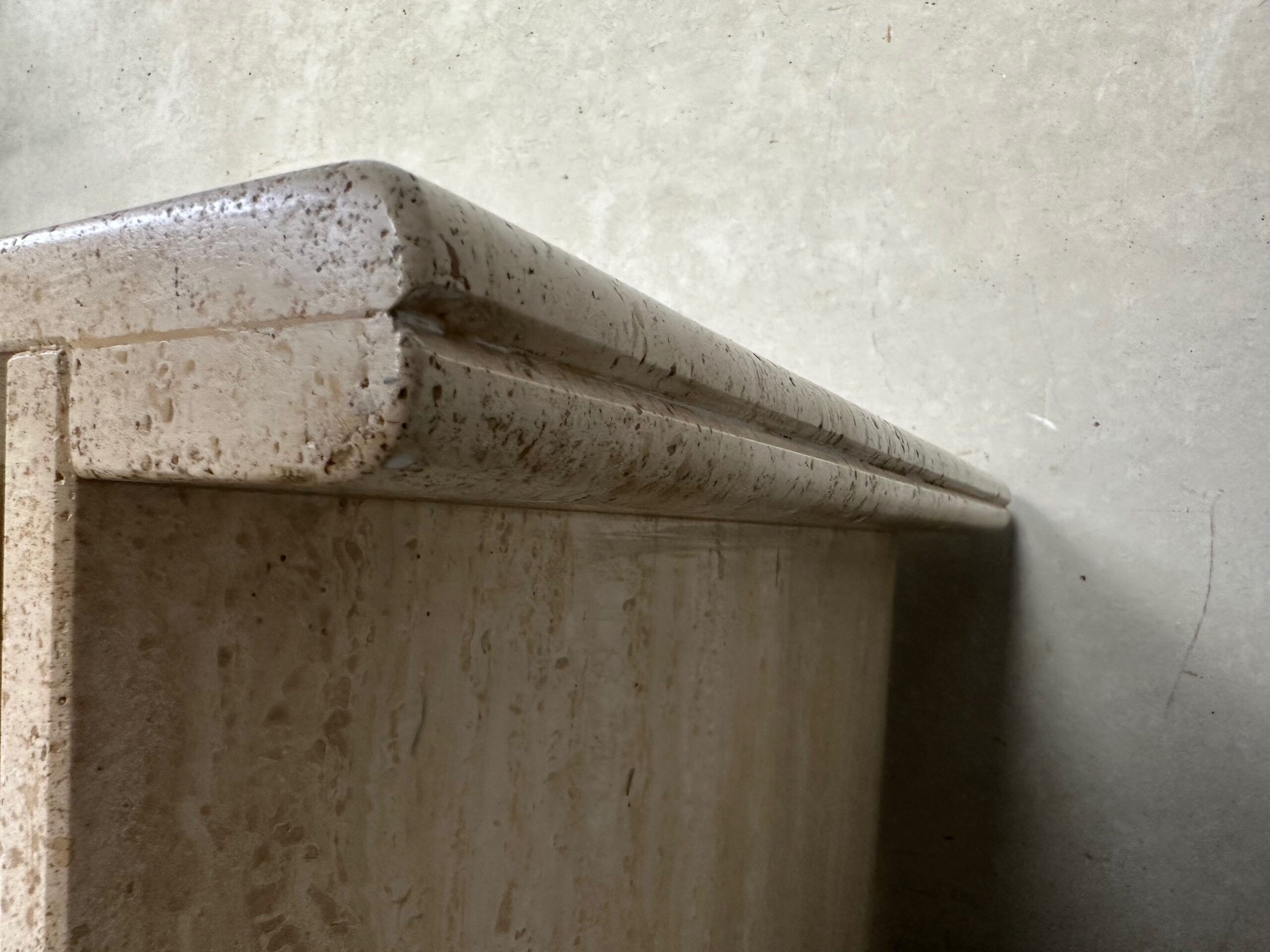 Vintage travertine side table