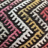 Vintage turkish kilim cushion cover , 30 x 60 cm