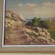 Old painting, landscape of the Calanques de Cassis, signed Alberti.