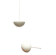 Mid-century modern style fiberglass pendant light, 1960s, set of 2.