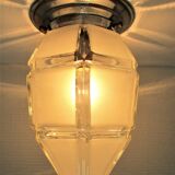 Art deco ceiling frosted and transparent 1930s glass