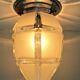 Art deco ceiling frosted and transparent 1930s glass