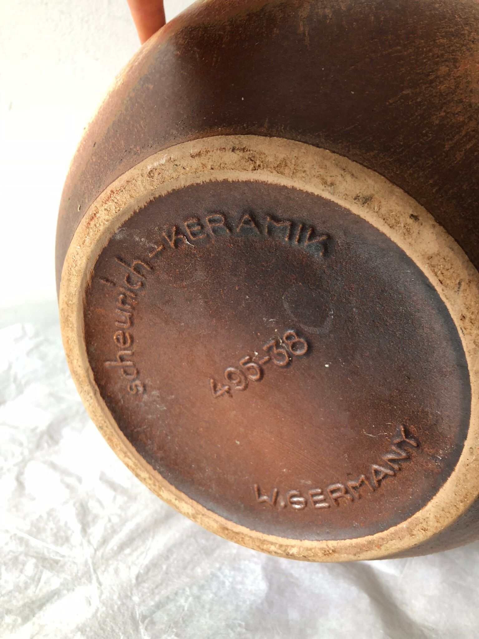 Vase ceramic vintage west germany