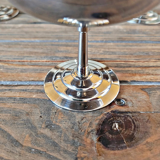 6 vintage stainless steel ice cream cups Letang Remy