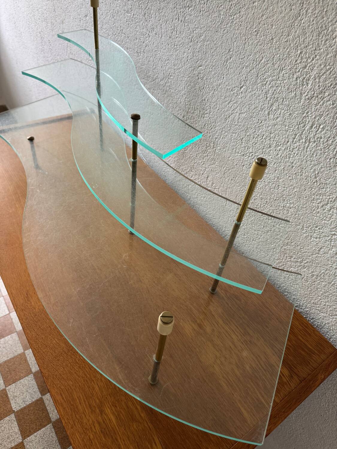 Plexiglas shelf, 1970s