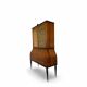 Secretary credenza in marquetry in the Italian Louis XV style from the mid-century, 1960.