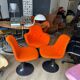 Set of 2 Orbit chairs by Farner & Grunder for Herman Miller, 1965