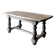 Old farmhouse coffee table in solid oak - turned legs and stretcher.