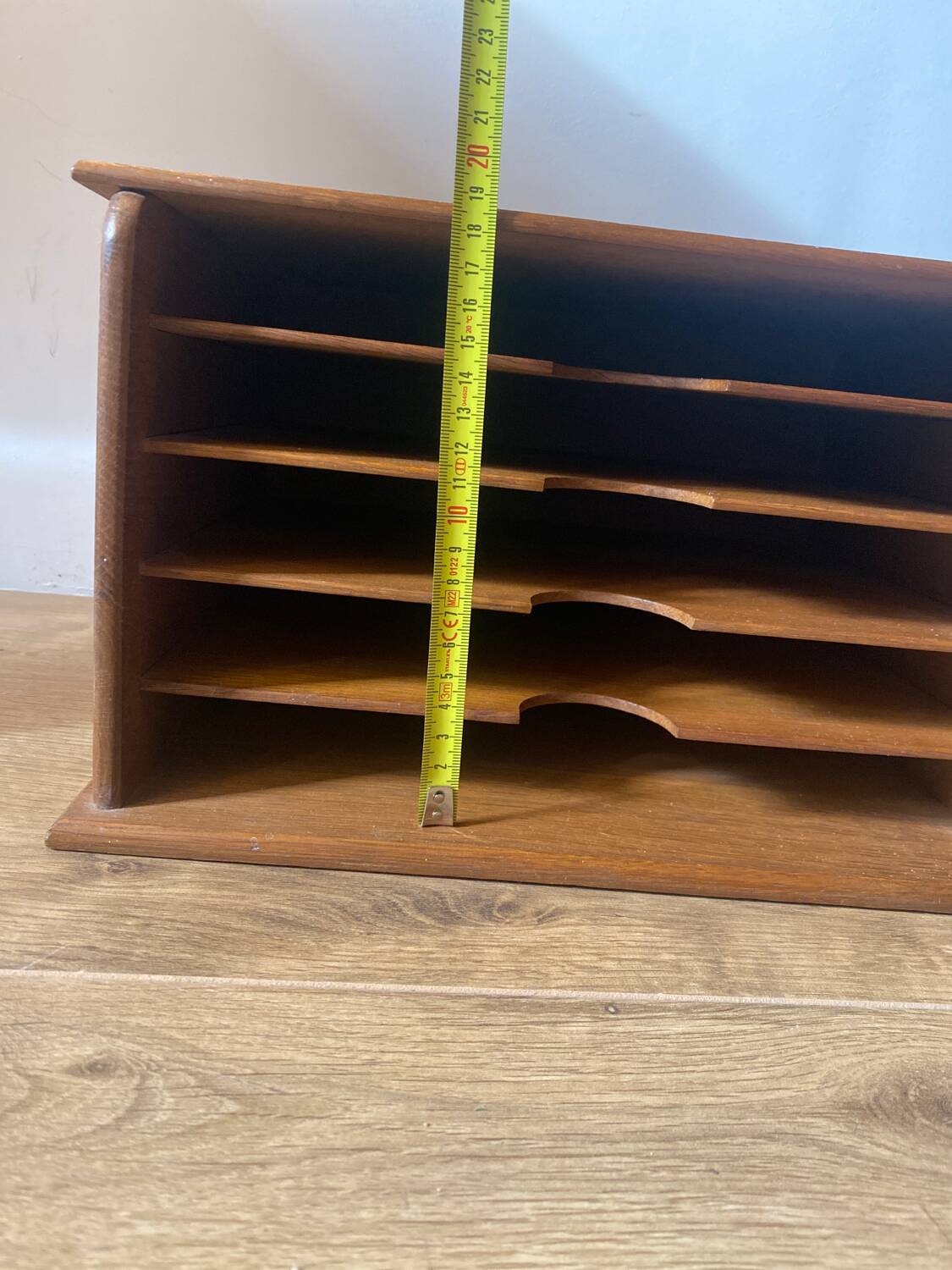 Two Wooden Office Mail Sorter