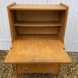 Old vintage chevron secretary.