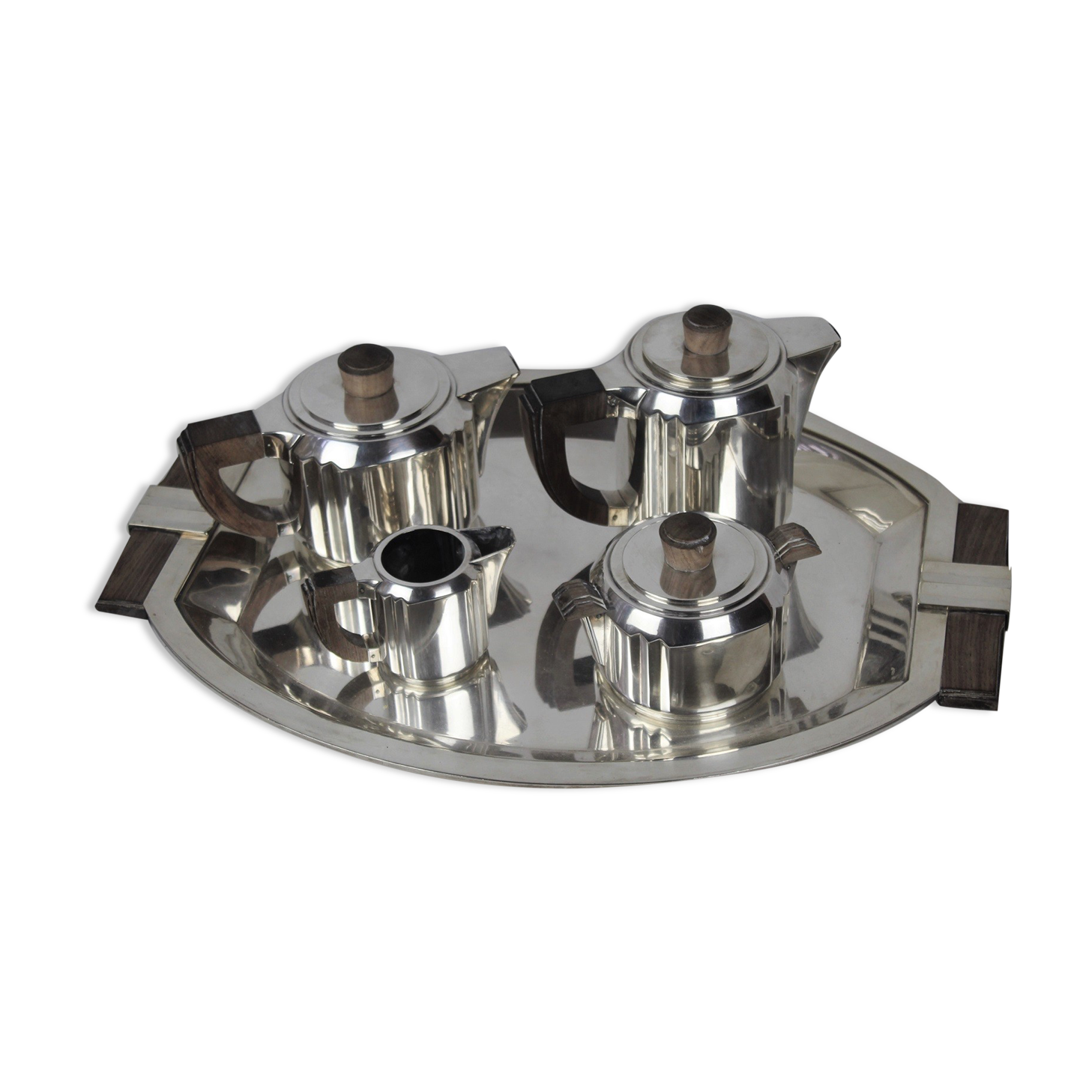 Art-Deco tea set Christofle designer Luc LANEL