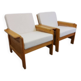 Paire de fauteuils/chaise longue des années 1970
