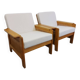 Paire de fauteuils/chaise longue des années 1970