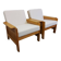 Paire de fauteuils/chaise longue des années 1970