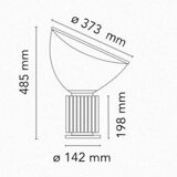 Superb lamp inspired by the iconic Taccia model by Flos.