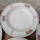 7 old deep plates in Salins earthenware model Nénuphar 24.5cm