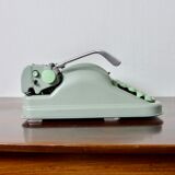 Hermes 3000 green mint metal typewriter