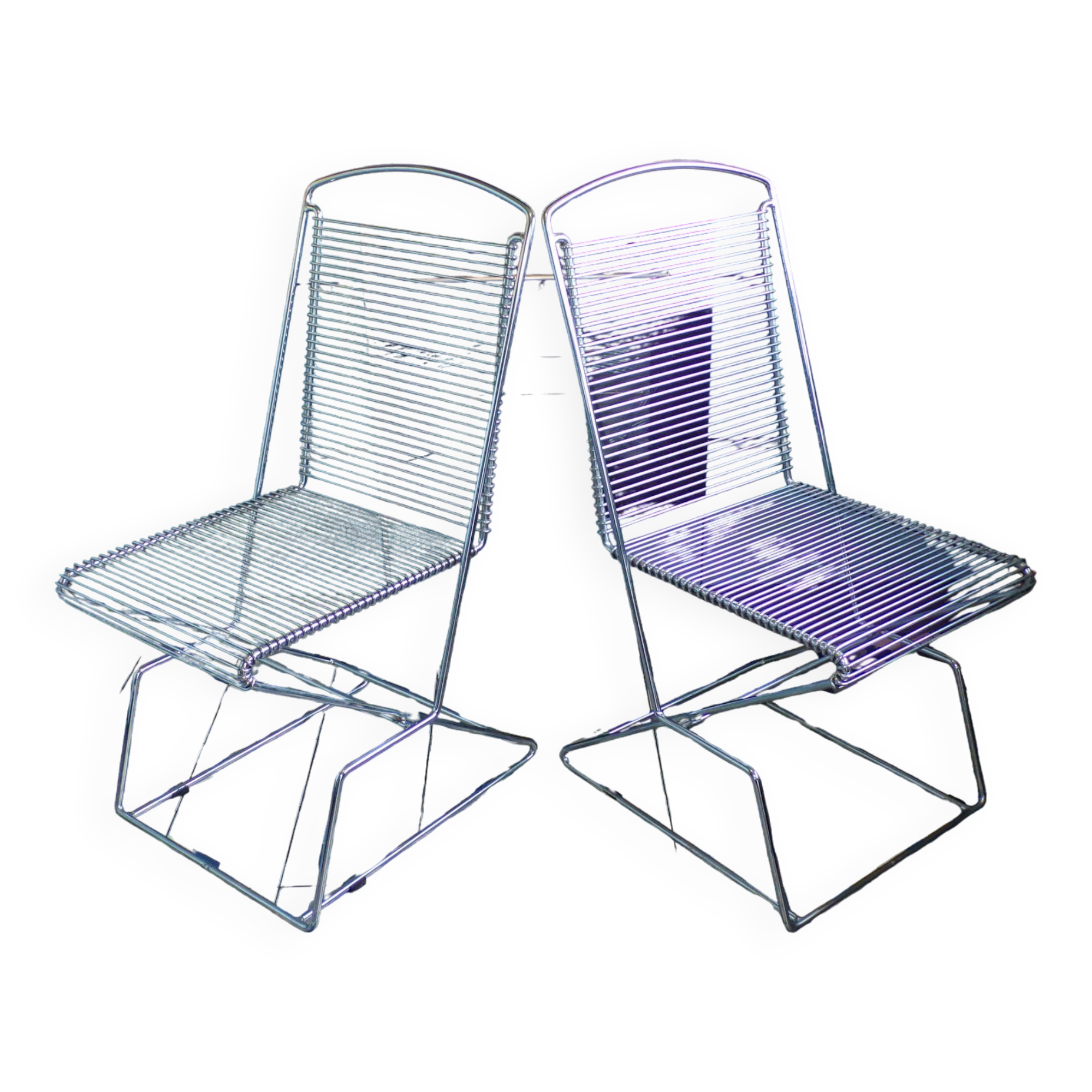 Pair of chairs by Till Behrens for Schlubach 1980s