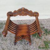 "Dagobert" folding chair with lion heads