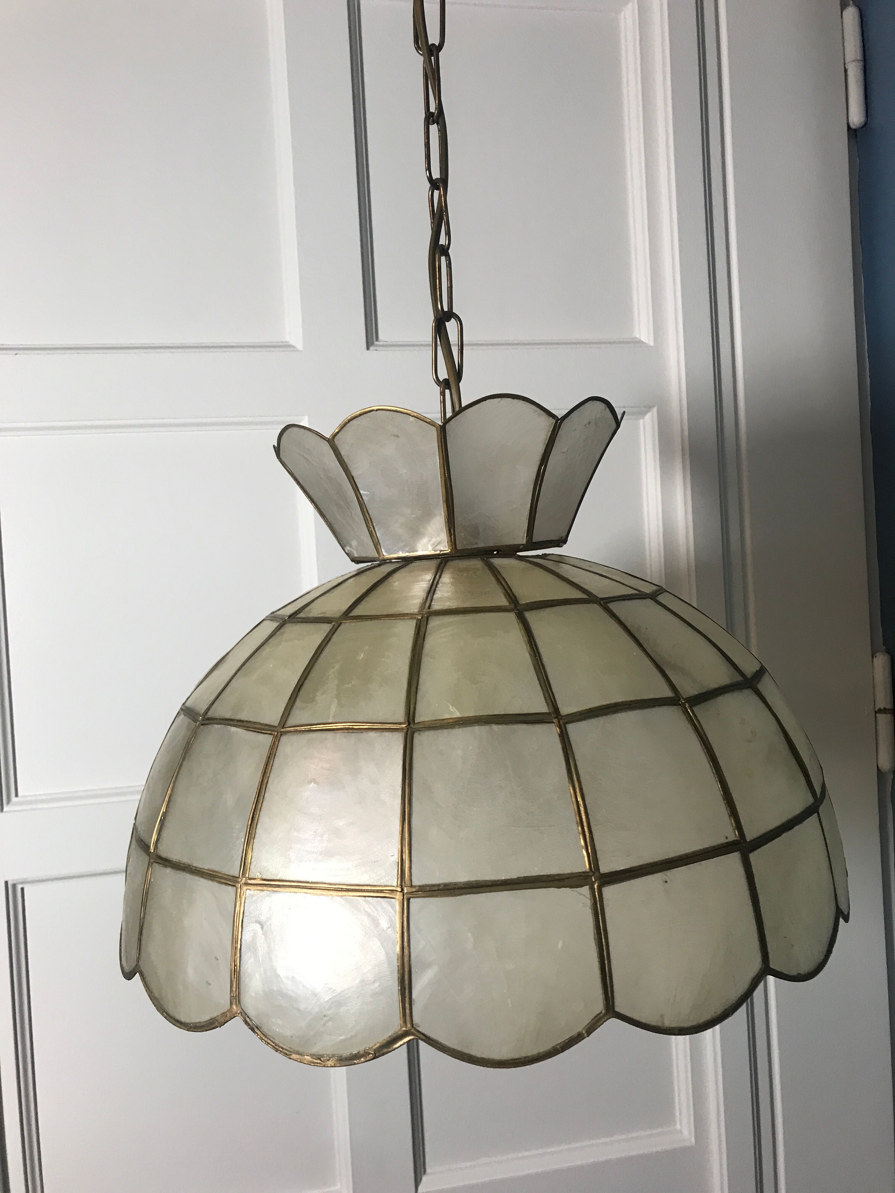 Suspension in mother-of-pearl and brass, 1960 / 70