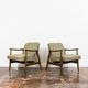 Pair of restored vintage GFM 87 armchairs by Juliusz Kedziorek, 1960s