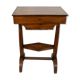 Travailleuse meuble d'appoint en bois, coffre & tiroir