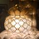 Lustre nacre de capiz et laiton