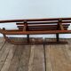 Old vintage wood and metal Davos sledge