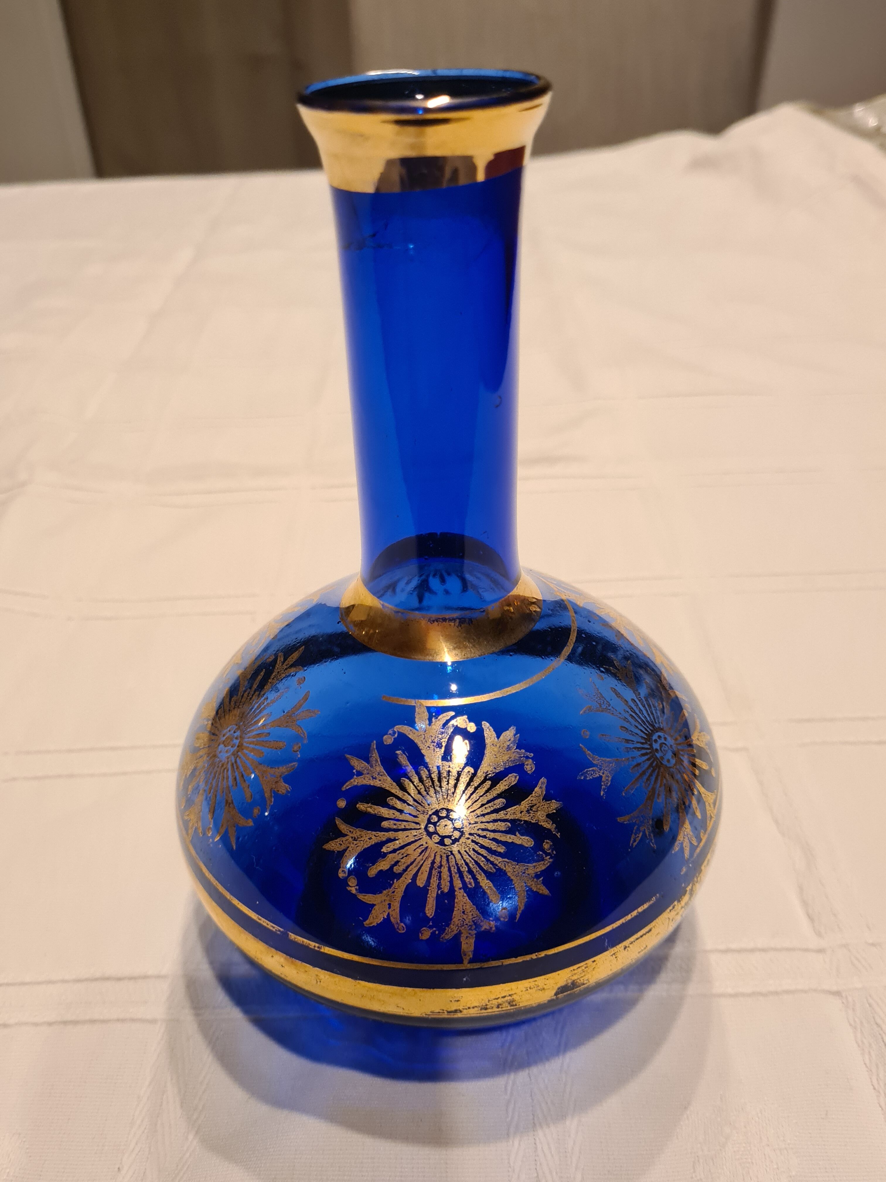 Blue decanter
