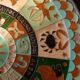 Cloisonné bronze plate from the 1930s. Zodiac signs.