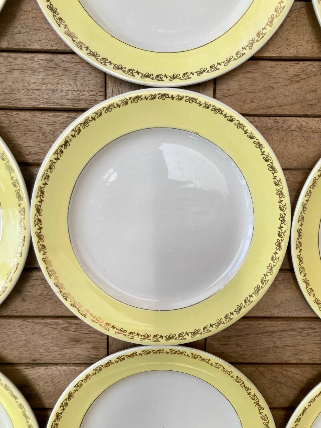 11 Lunéville Libourne pattern dinner plates