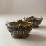 2 salt shakers Saint Louis in silver