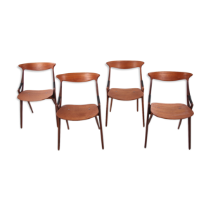 Ensemble de 4 chaises - 1950