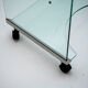 Glass side desk Galotti & Radice Italy 1980
