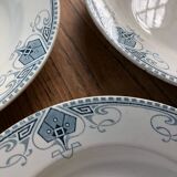 4 plates "Germaines" Sarreguemines