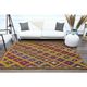 1970s Vintage Turkish Oushak Handmade Wool Cotton Yellow Area Rug 179x237