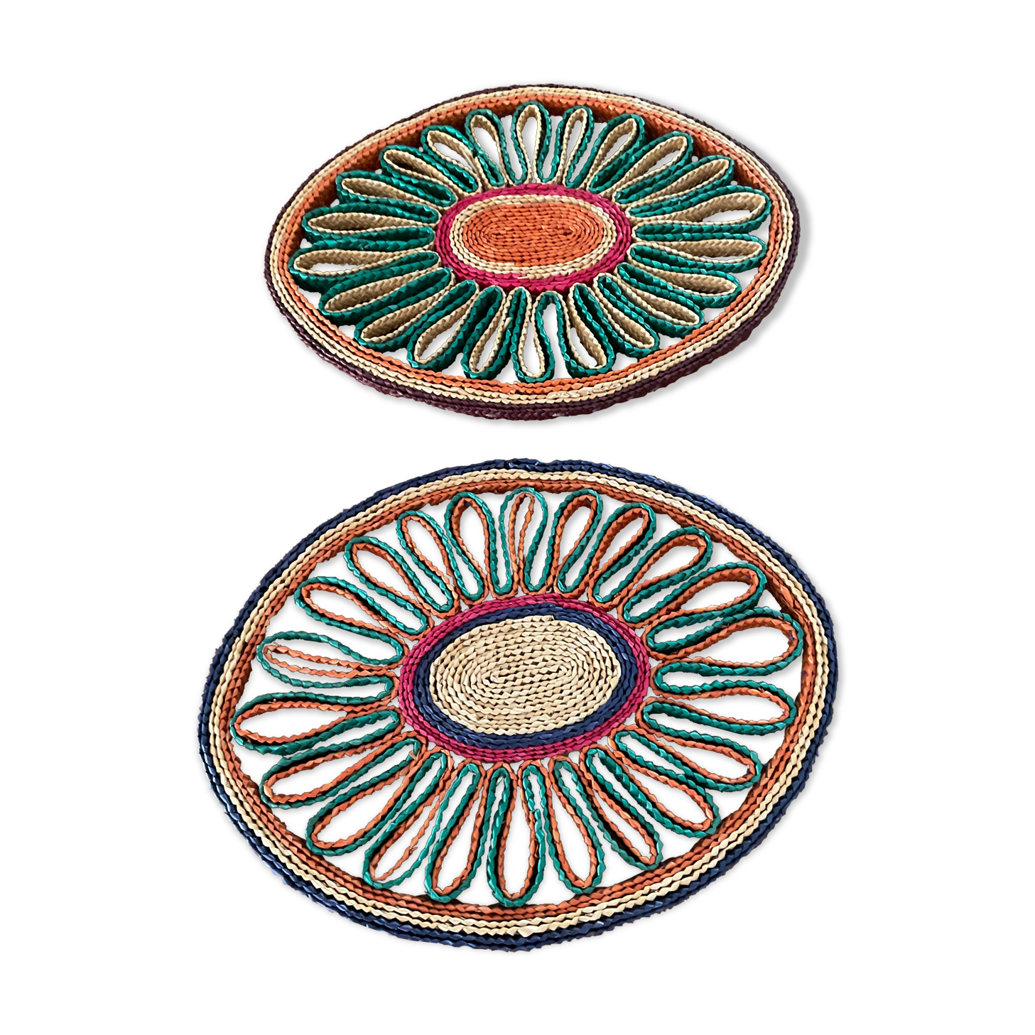 2 underside of flat vintage.oval shape