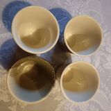 4 Japanese stoneware mugs