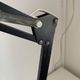 Lampe vintage 1970 d'architecte Twist noire bureau - 70 cm