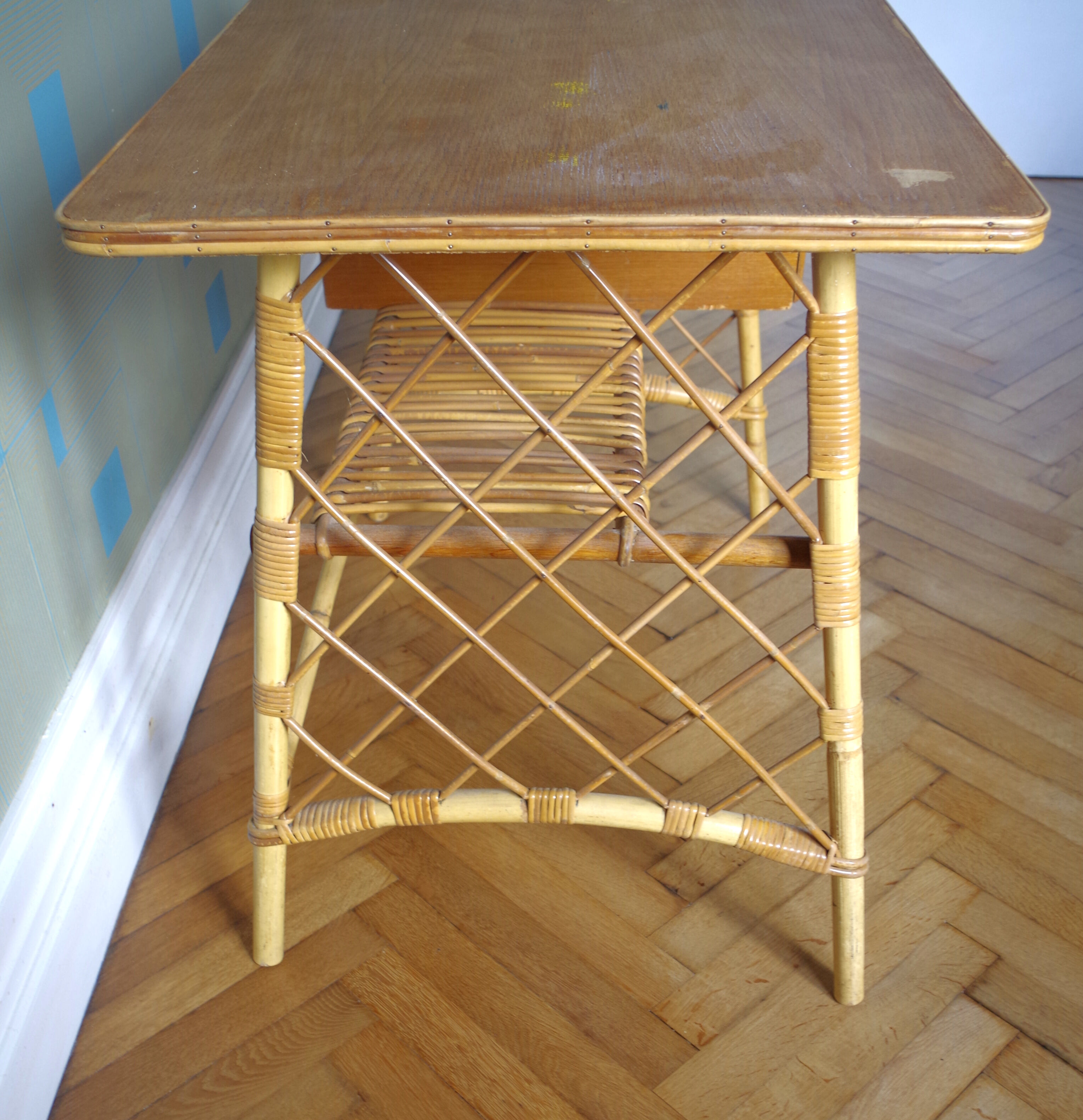 Bureau en rotin de Louis Sognot