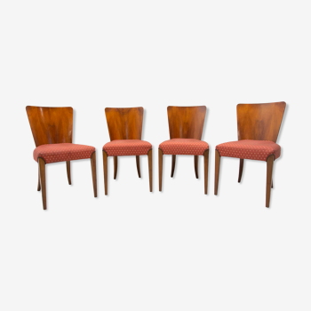 Art Deco Dining Chairs H-214 by Jindrich Halabala for ÚP Závody, 1950's