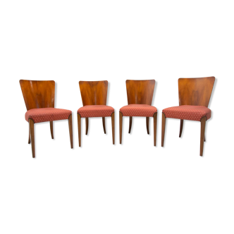 Art Deco Dining Chairs H-214 by Jindrich Halabala for ÚP Závody, 1950's