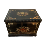 Complete liquor cellar Boulle Box Napoleon III Box Marquetry XIX century