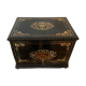 Complete liquor cellar Boulle Box Napoleon III Box Marquetry XIX century