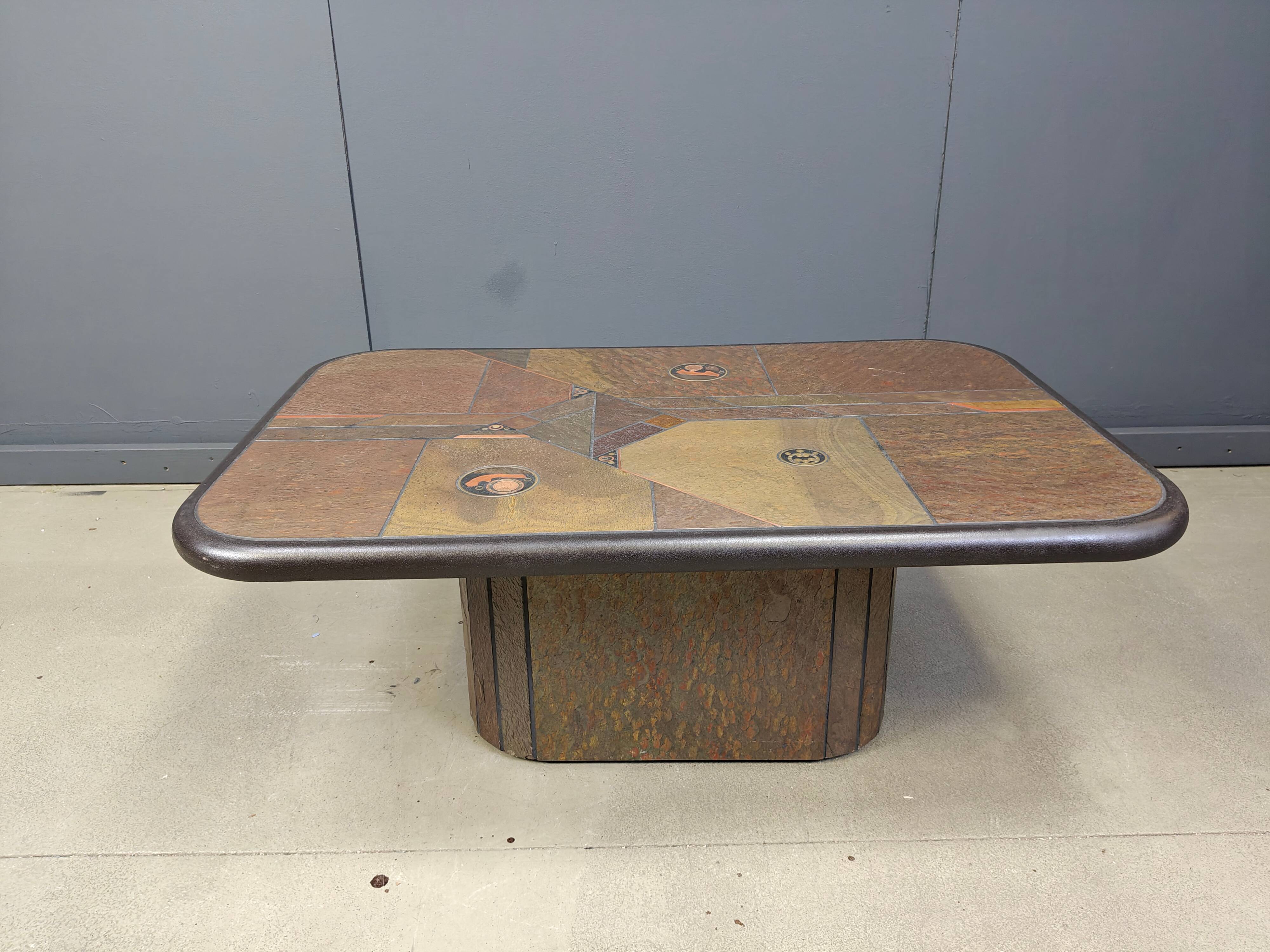 Table basse attribuée à Paul Kingma, années 1980.