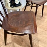 Czechoslovakian style bistro chairs from the 60s