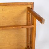 Coffee table in soap treated oak designed by Hans J. Wegner from the 1960s.