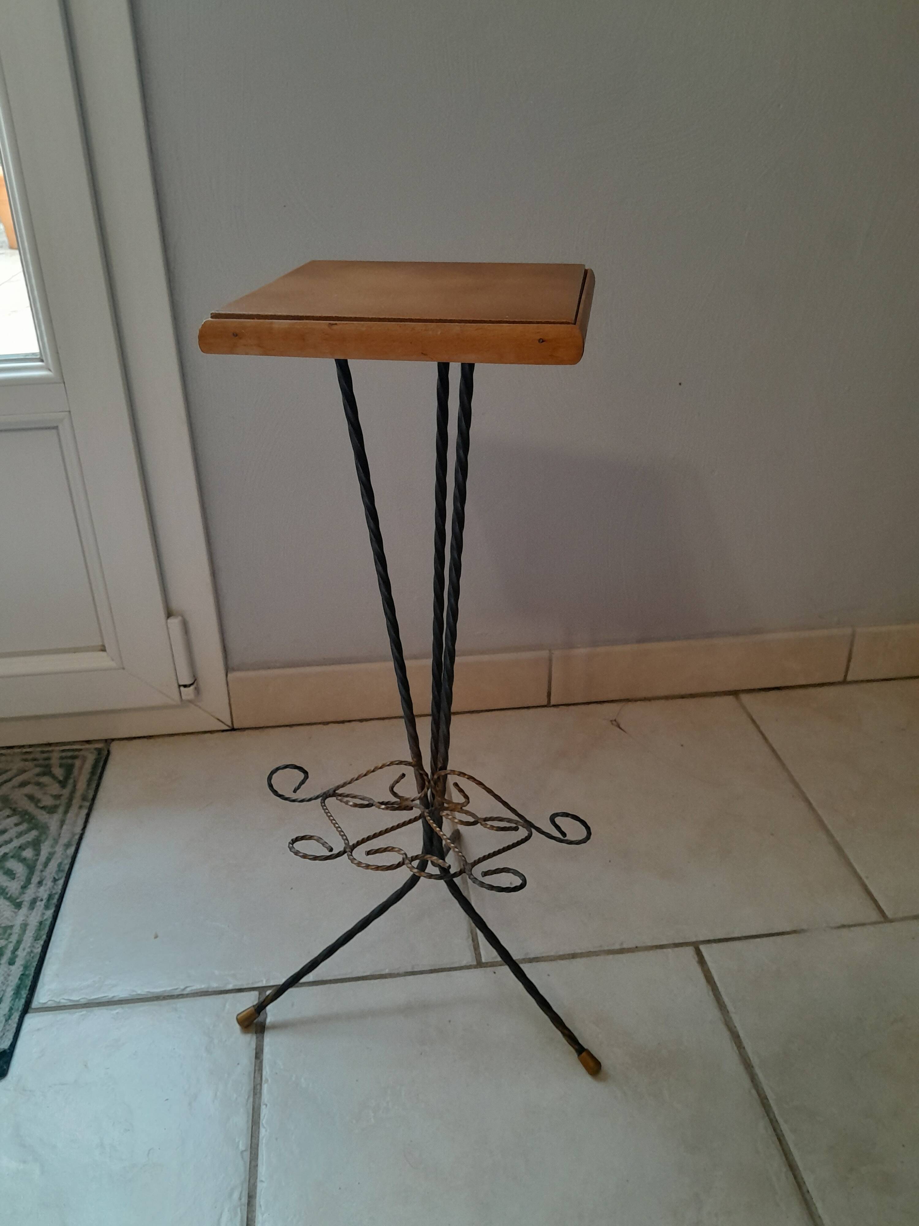 Vintage magazine holder pedestal