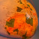 Luminous world map