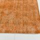 Tapis Vintage Orange Ocre Patiné, Style Bohème Chic